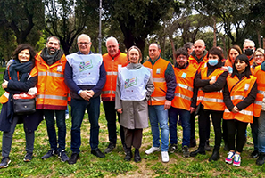 volontari dell'evento Roma cura Roma