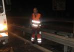 Operazioni di lavaggio e pulizia sul viadotto della Magliana