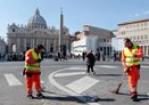 La task-force di Ama per l'Angelus di domenica 17 marzo